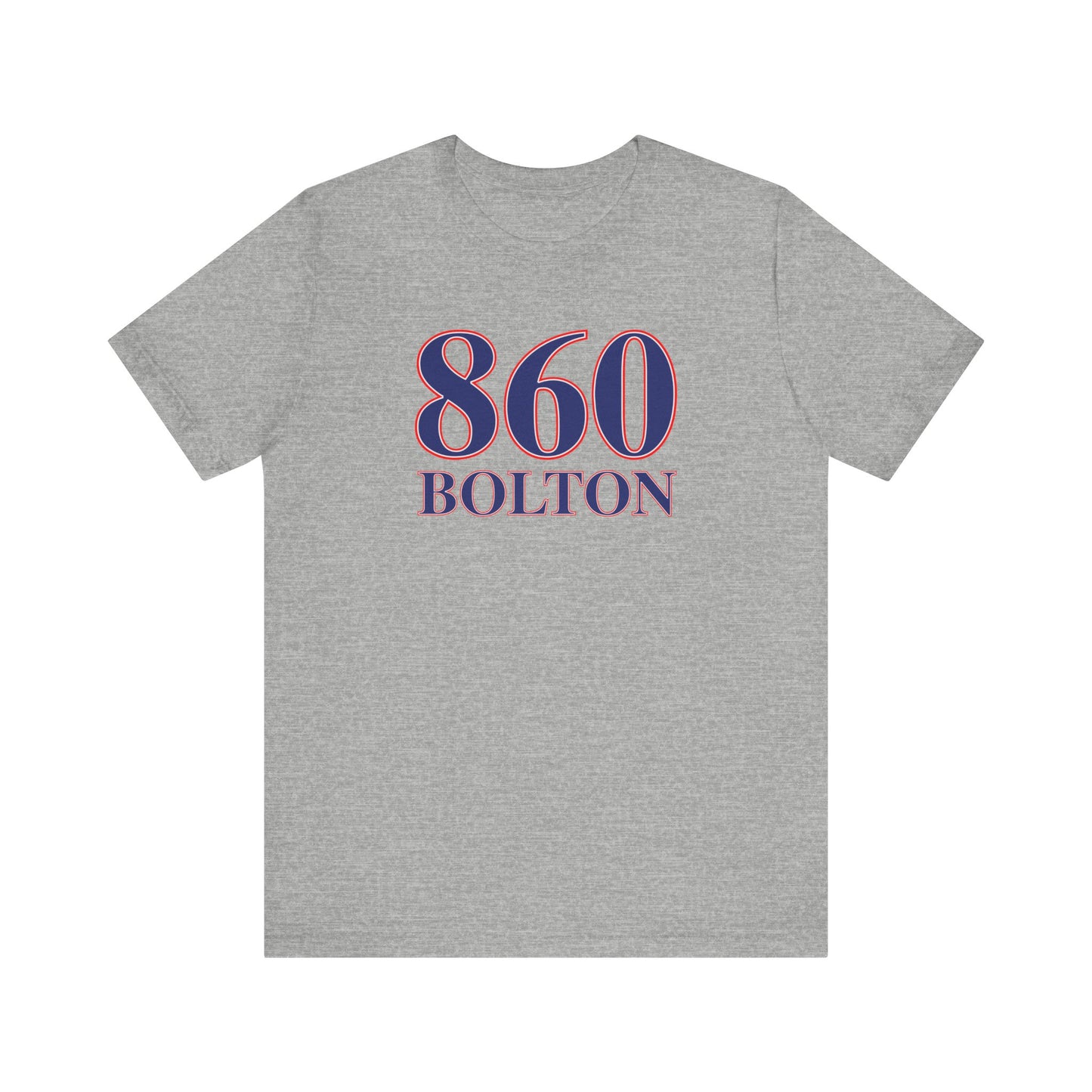 860 Bolton Red White & Blue Unisex Jersey Short Sleeve T-Shirt