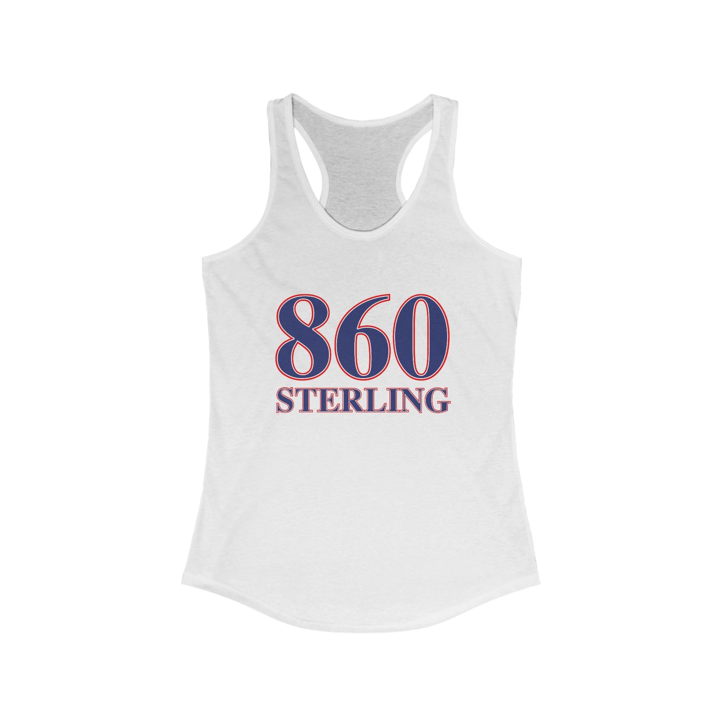 860 Sterling Red White & Blue Women's Ideal Racerback Tank Top
