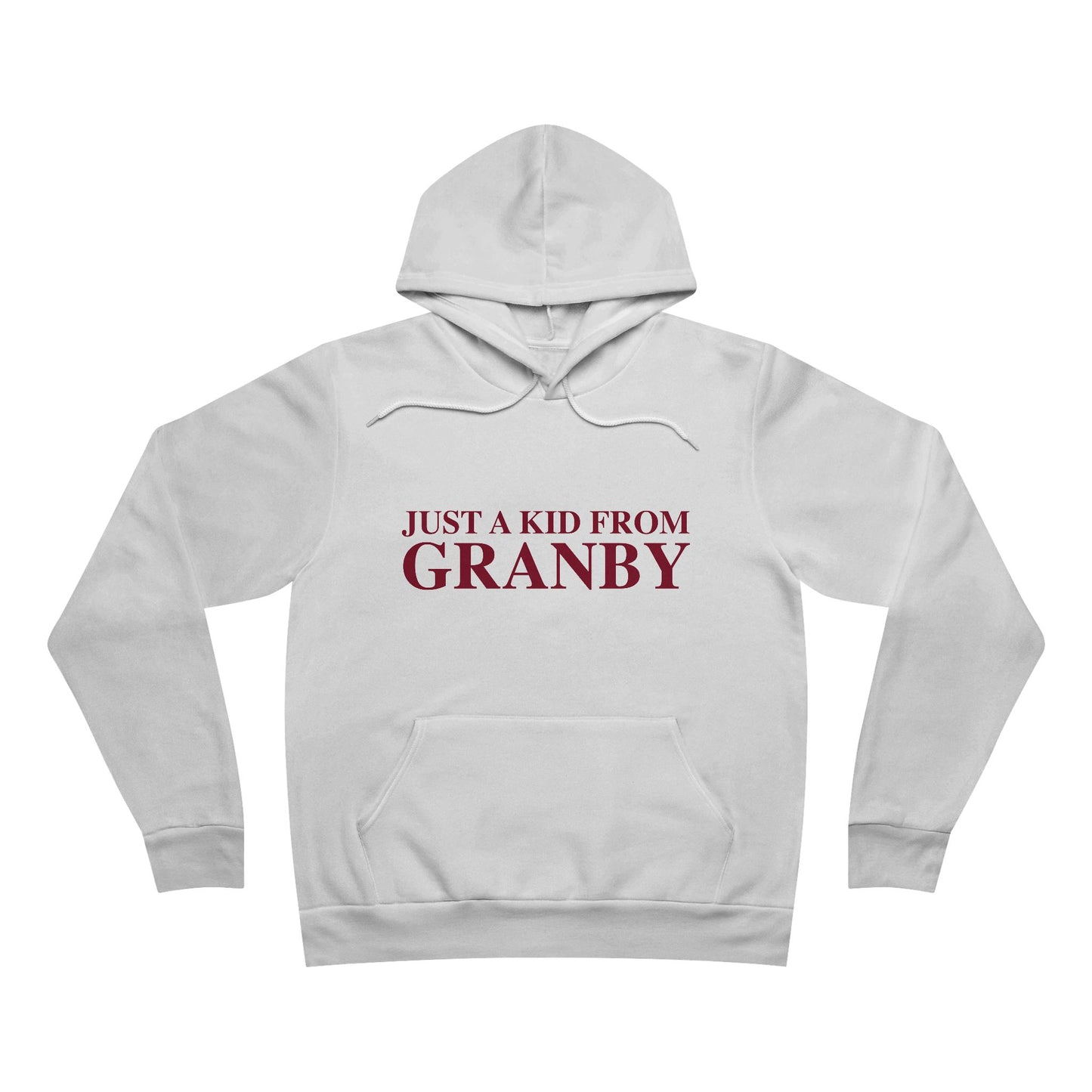 Just a kid from Granby Unisex Sponge Fleece Pullover Hoodie