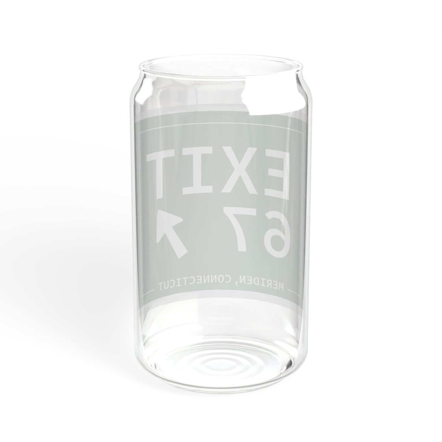 Vintage Exit 67 WCP Sign Sipper Glass, 16oz