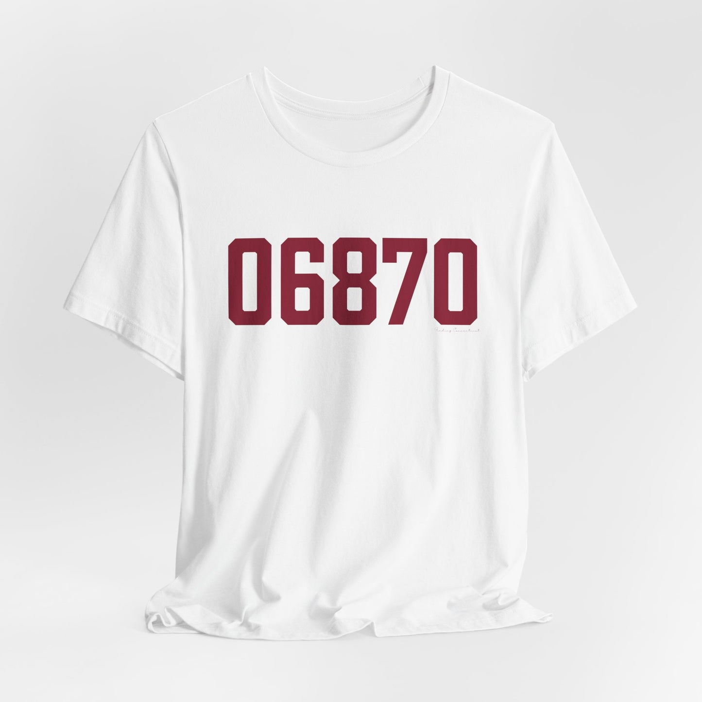 06870 - Greenwich Connecticut Zip Code Unisex Jersey Short Sleeve T-Shirt