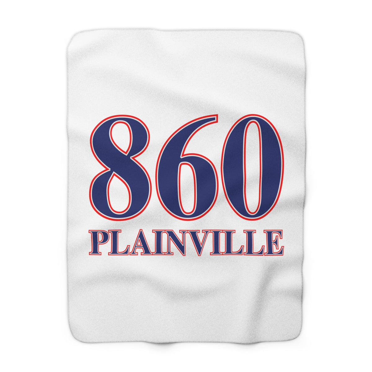 860 Plainville Red, White & Blue Sherpa Fleece Blanket