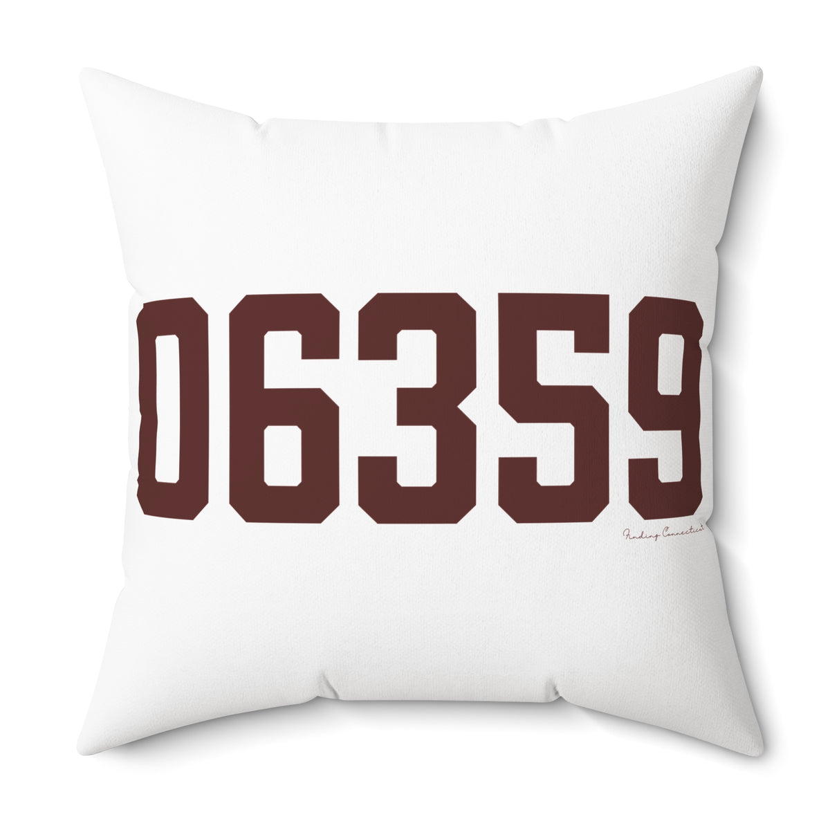 06359 North Stonington Connecticut Zip Code Spun Polyester Square Pillow