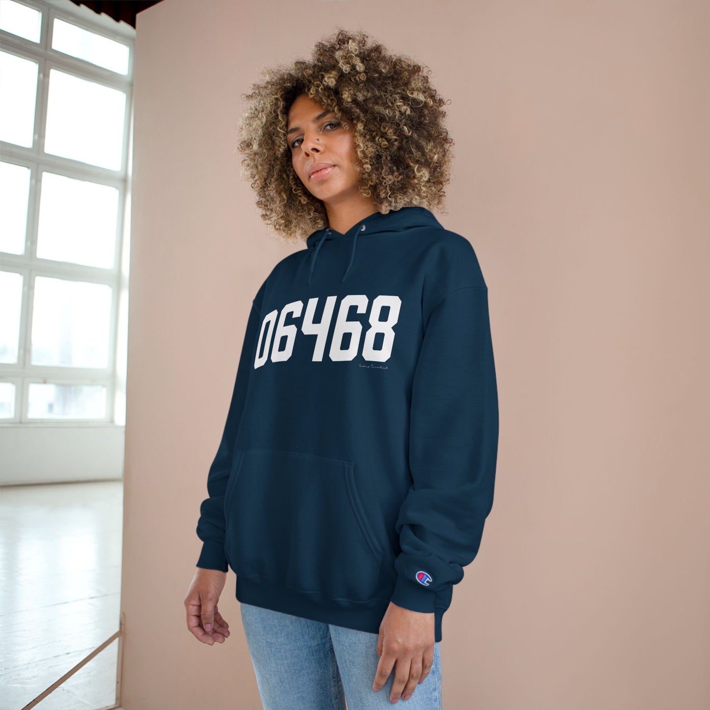 06468 Monroe Connecticut Zip Code Champion Hoodie Sweatshirts