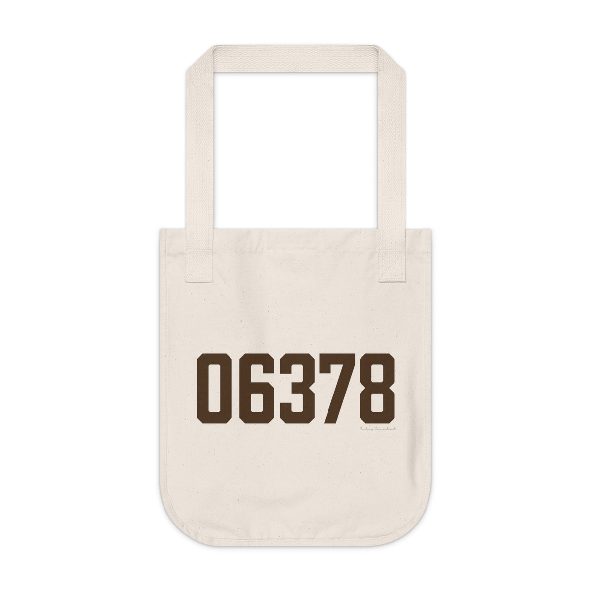 06378 Sprague Connecticut Zip Code Organic Canvas Tote Bag