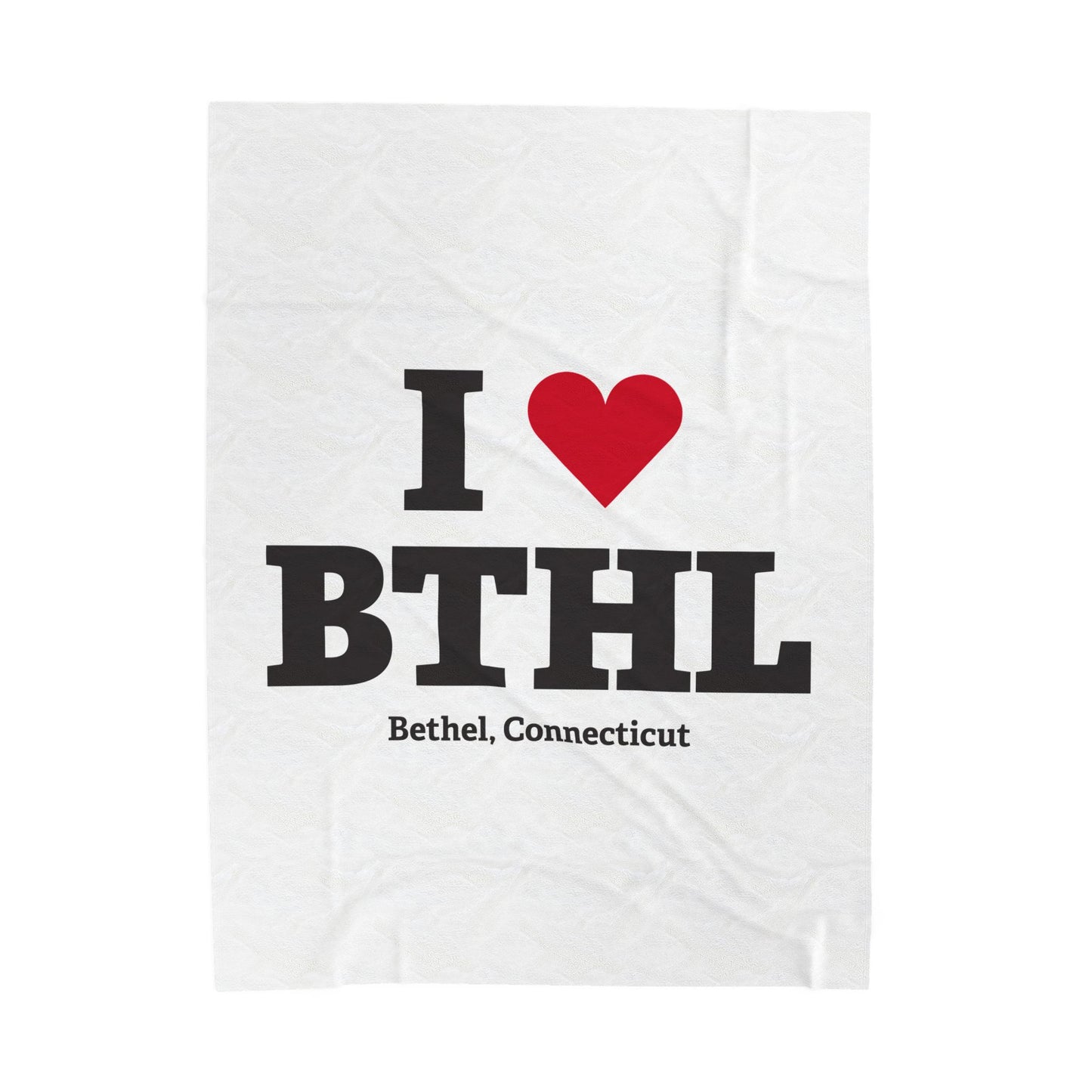 I Heart BTHL Velveteen Plush Blanket