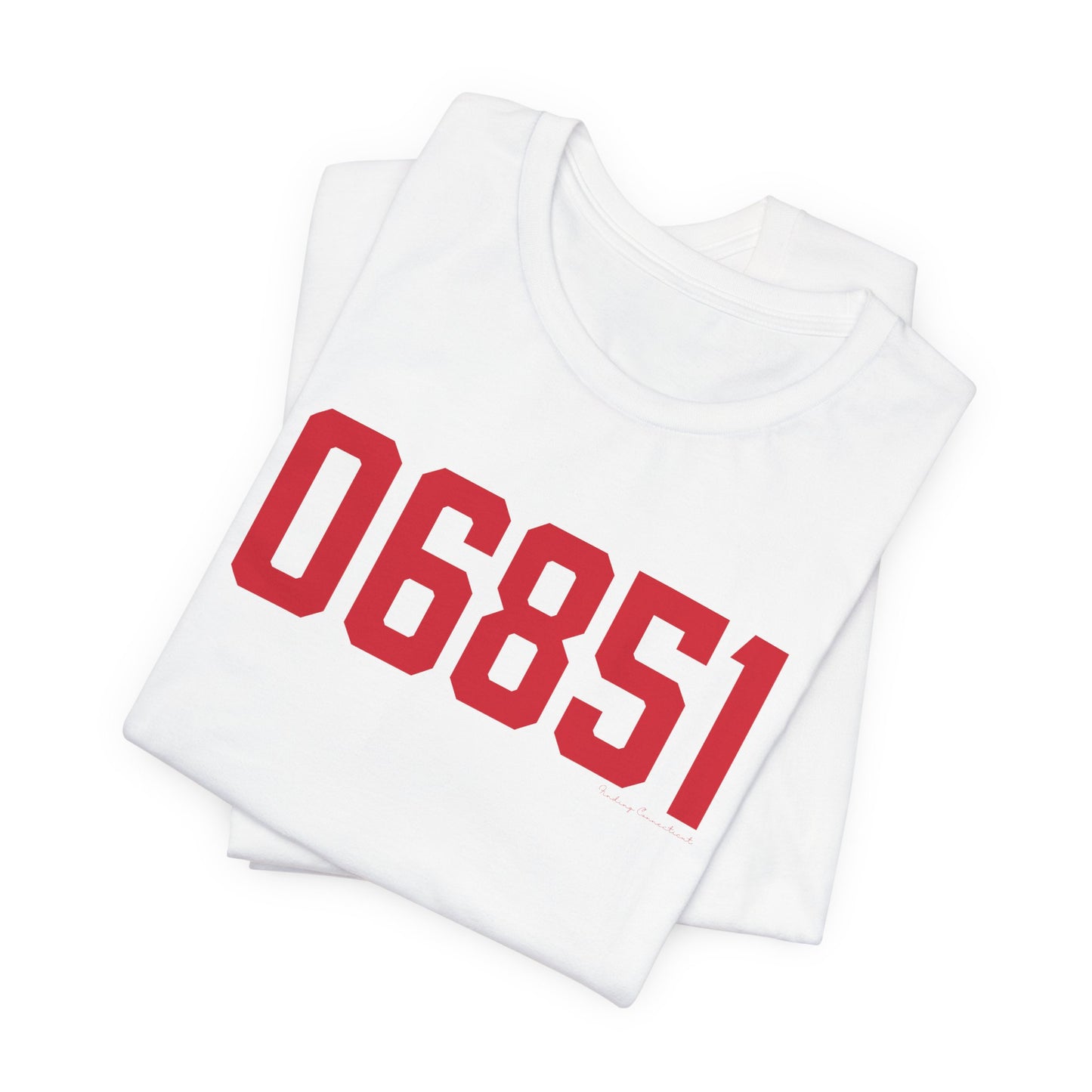 06851 Norwalk Connecticut Zip Code Unisex Jersey Short Sleeve T-Shirt