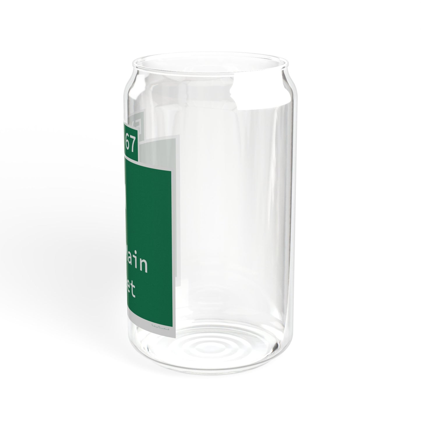 Vintage WCP Exit 67 Sign Sipper Glass, 16oz