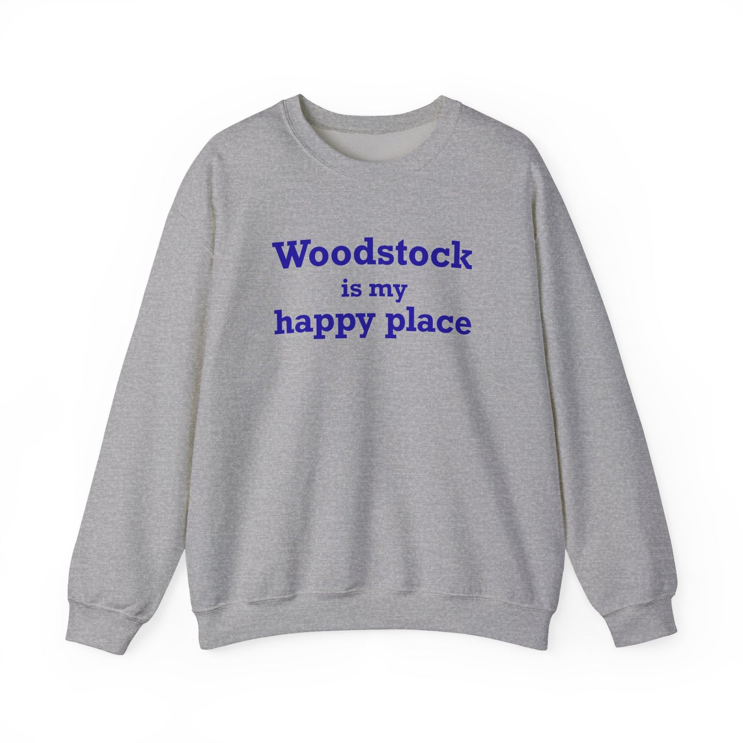 Woodstock is My Happy Place Unisex Heavy Blend™ Crewneck Sweatshirt