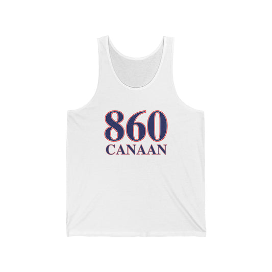 860 Canaan Red White & Blue Unisex Jersey Tank Top