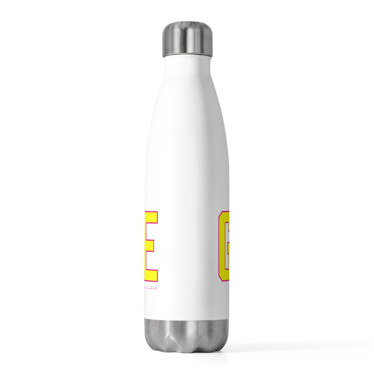 Goose Zip Code Yellow & Pink 20oz Insulated Bottle