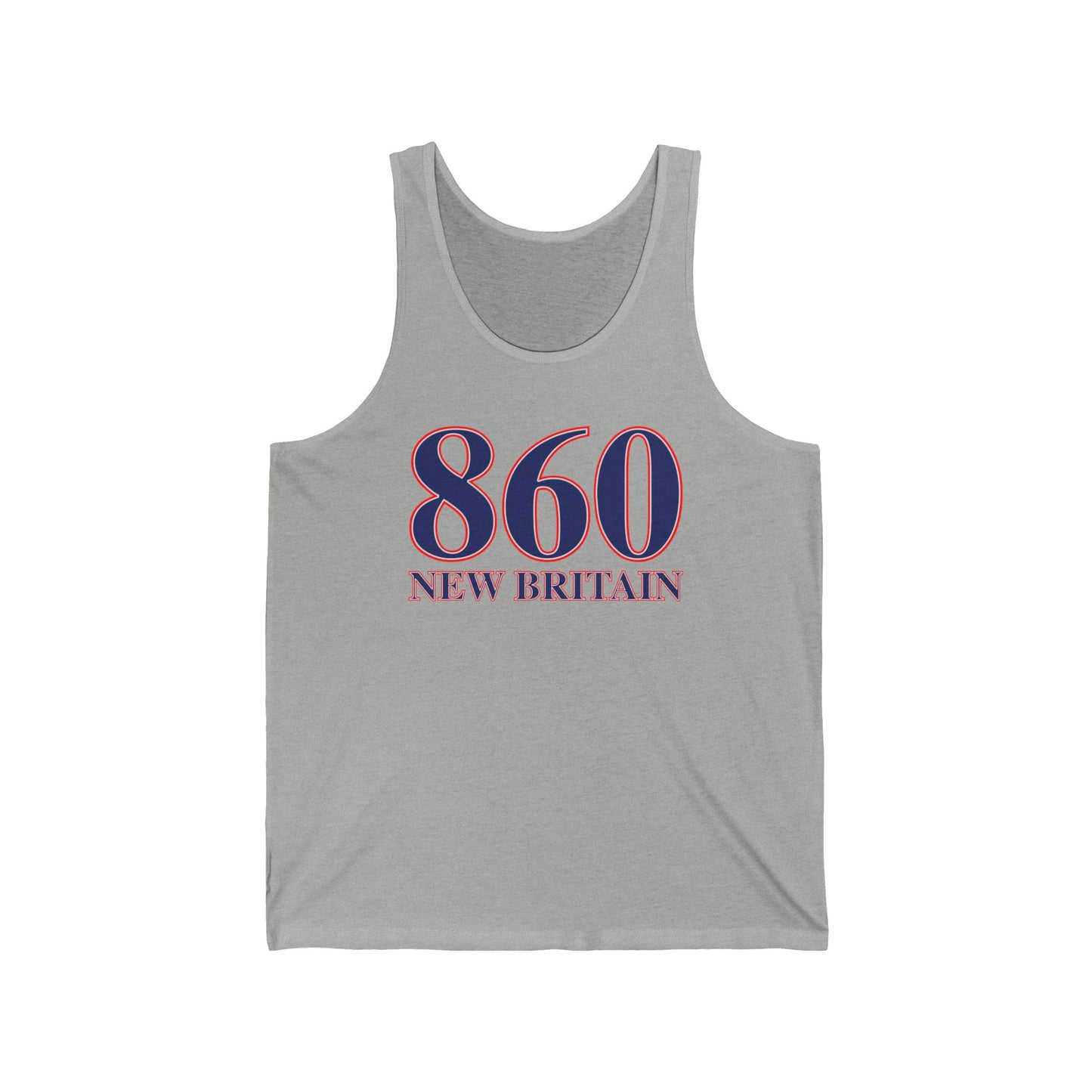 860 New Britain Red White & Blue Unisex Jersey Tank Top