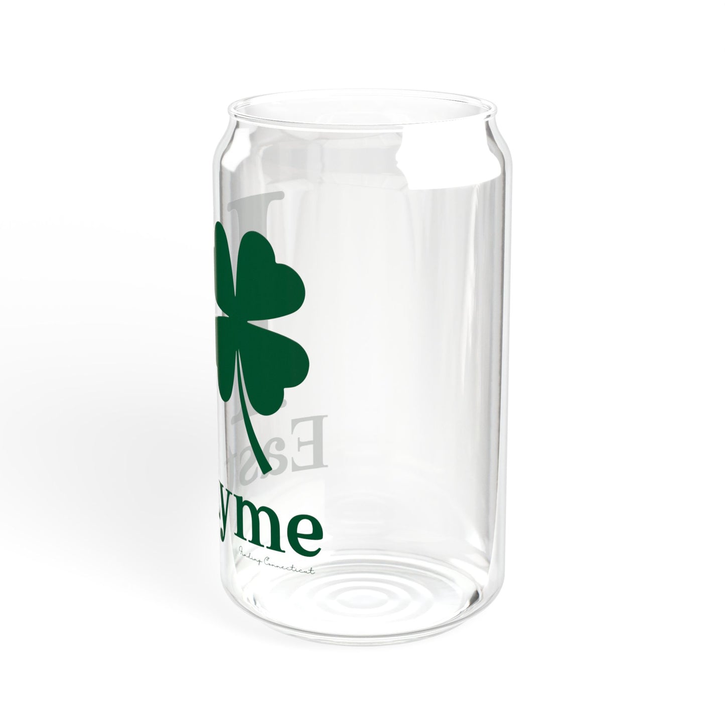 I Clover East Lyme Sipper Glass, 16oz