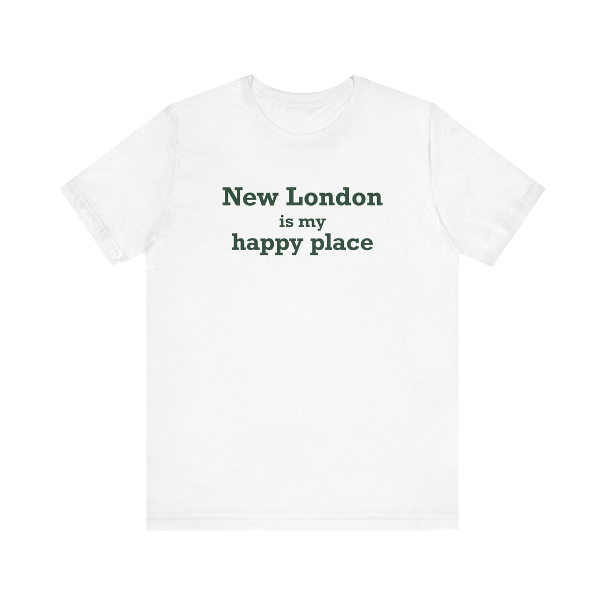 New London is My Happy Place Unisex Jersey Short Sleeve T-Shirt