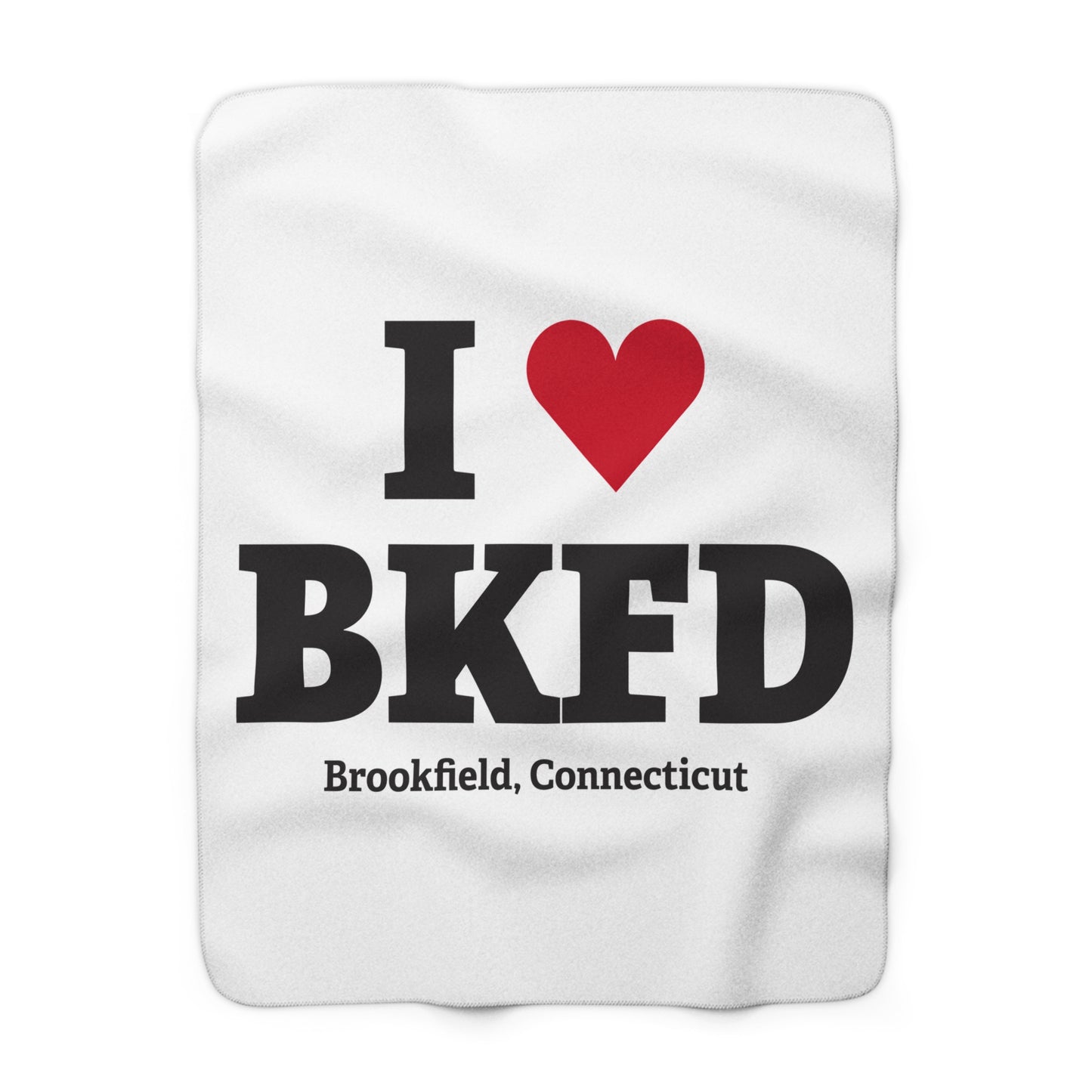 I Heart BKFD Sherpa Fleece Blanket