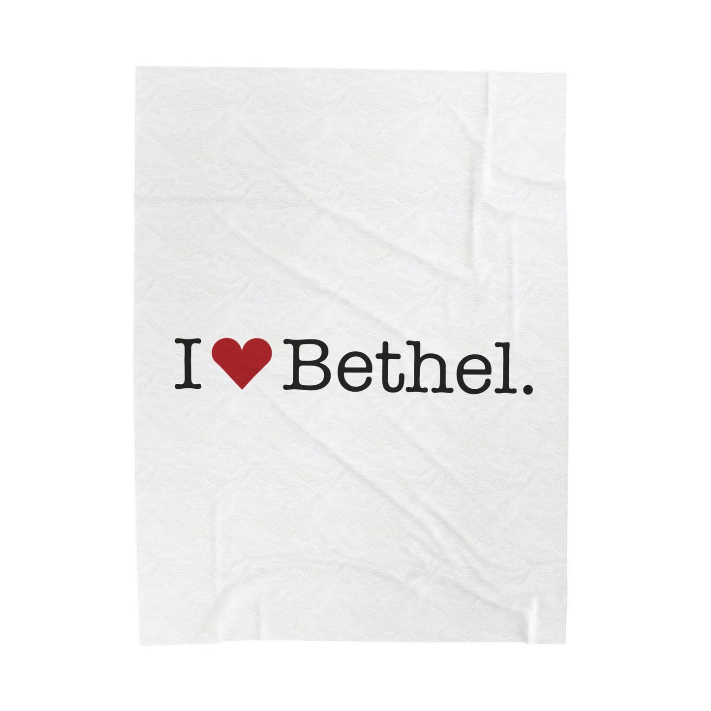 I Heart Bethel. Velveteen Plush Blanket