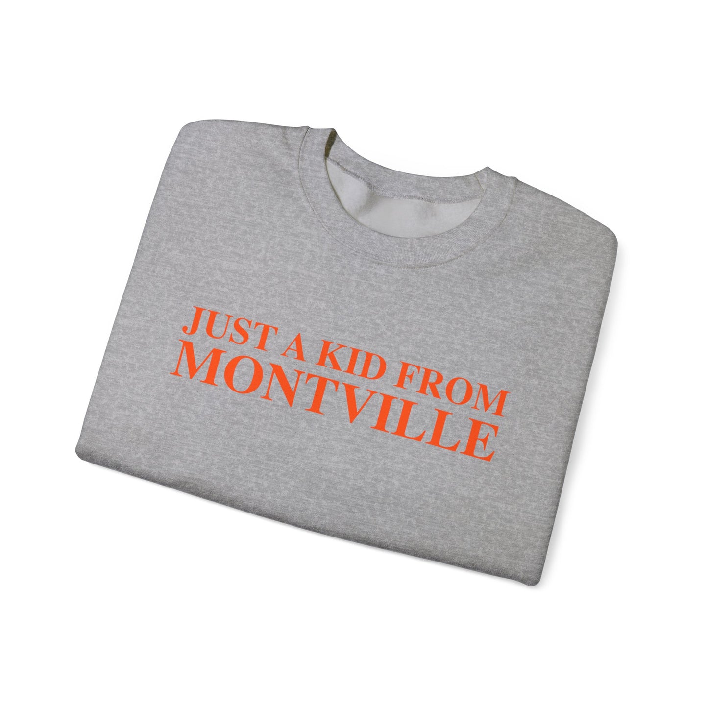 Just a kid from Montville Unisex Heavy Blend™ Crewneck Sweatshirt
