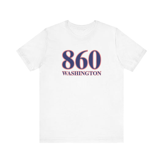860 Washington Red White & Blue Unisex Jersey Short Sleeve T-Shirt