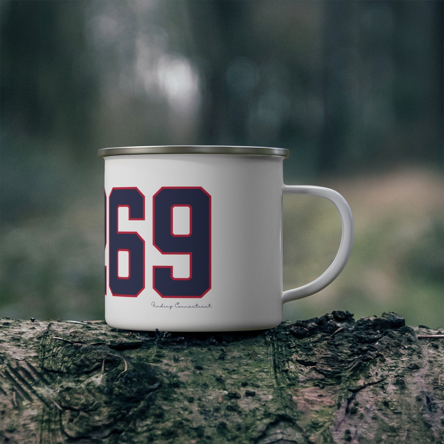 06269 Storrs Connecticut Zip Code Enamel Camping Mug