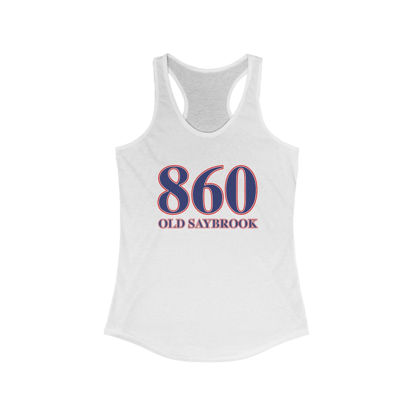 860 Old Saybrook Red White & Blue Women's Ideal Racerback Tank Top