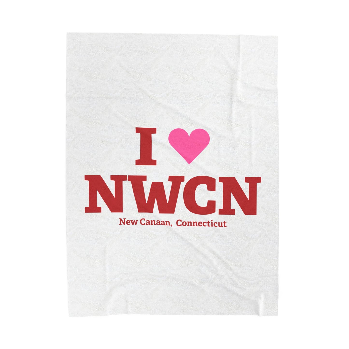 I Heart NWCN Velveteen Plush Blanket