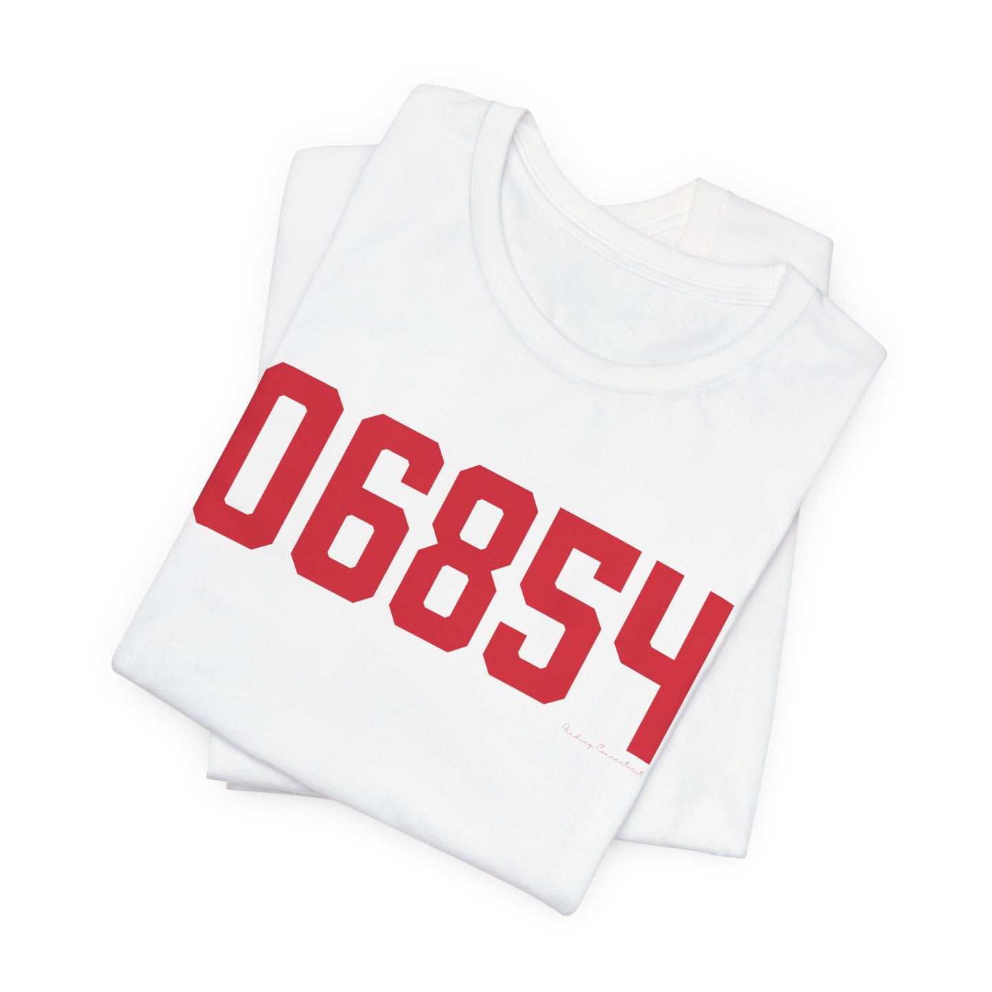 06854 Norwalk Connecticut Zip Code Unisex Jersey Short Sleeve T-Shirt