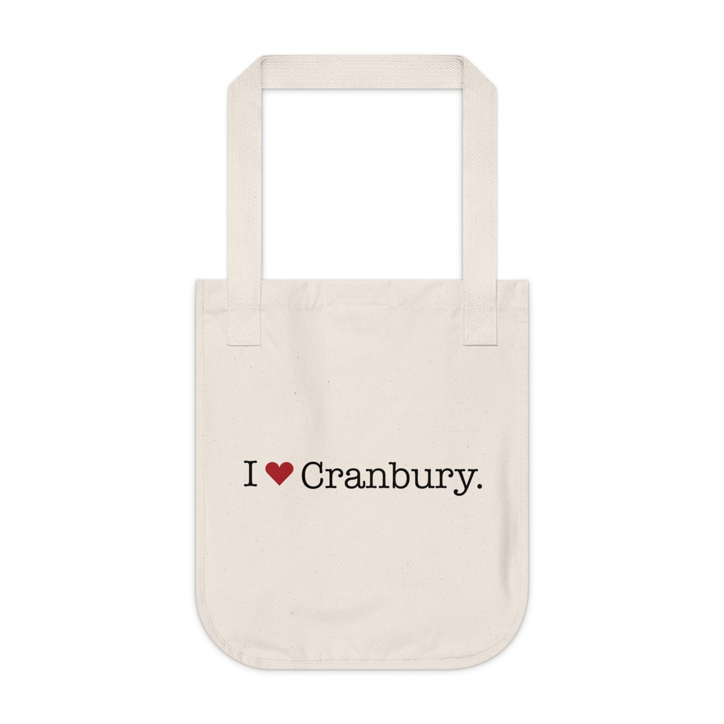 I Heart Cranbury. Organic Canvas Tote Bag