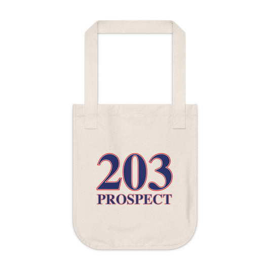 203 Prospect Red White & Blue Organic Canvas Tote Bag