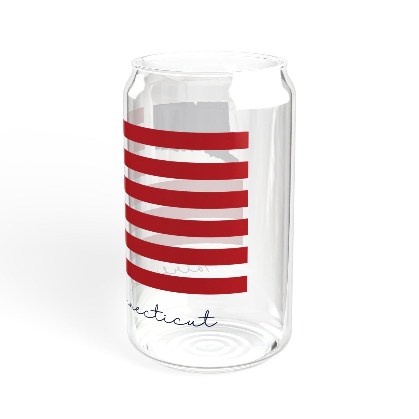 Fairfield Connecticut Flag Sipper Glass, 16oz