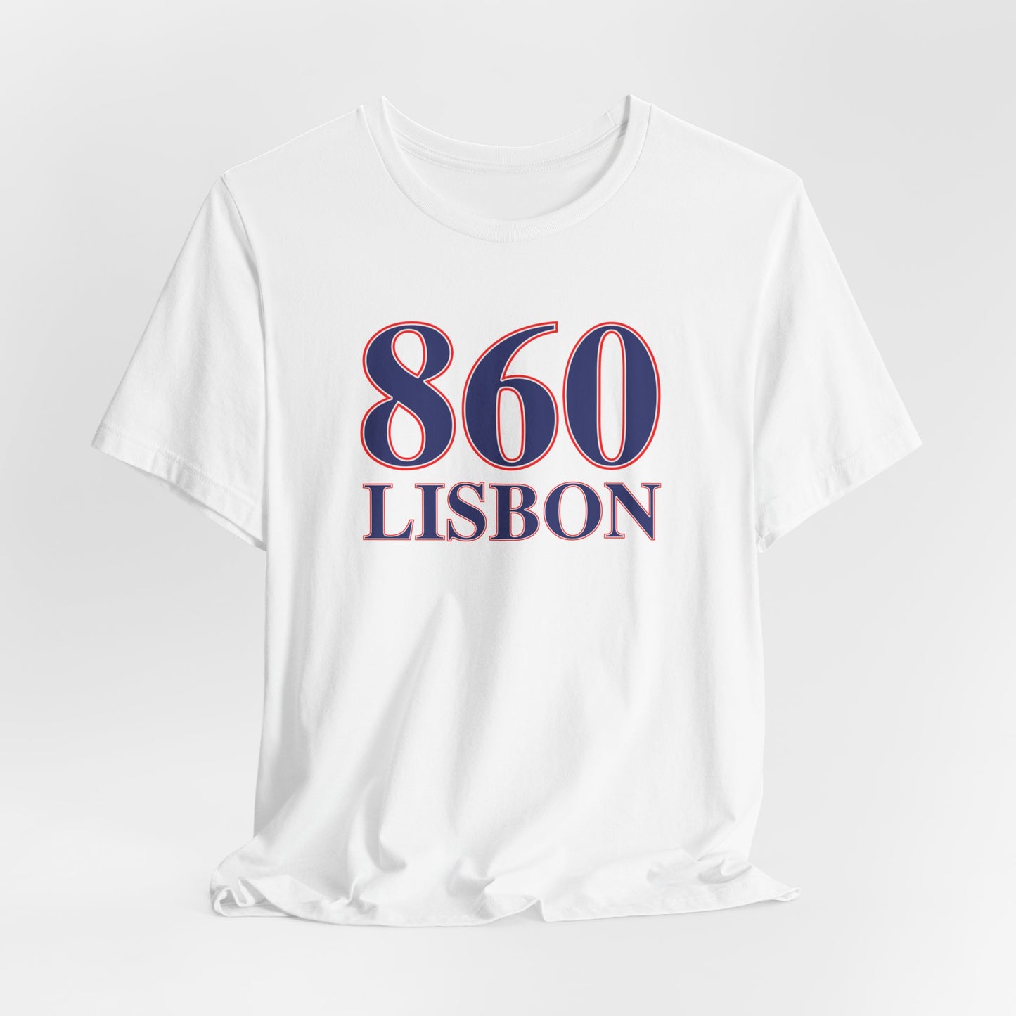 860 Lisbon Red White & Blue Unisex Jersey Short Sleeve T-Shirt