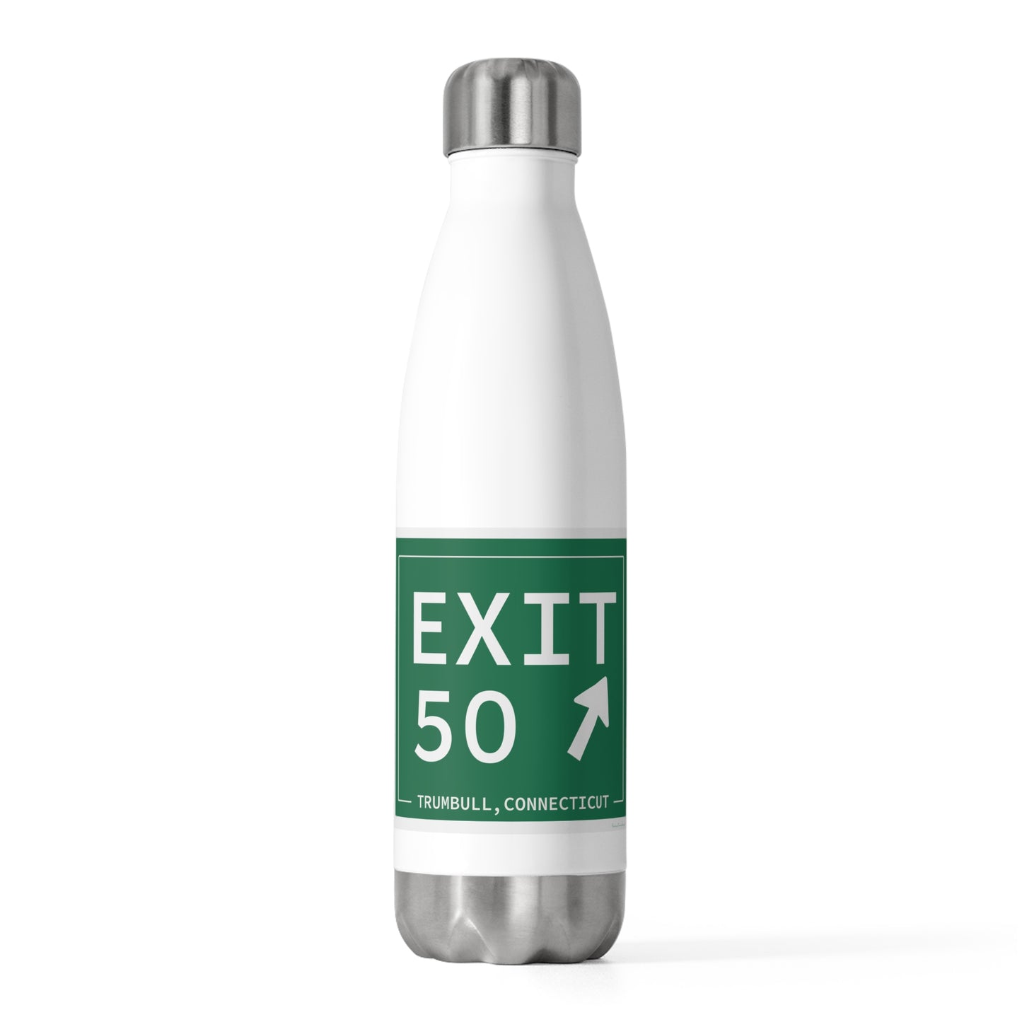 Vintage Exit 50 Merritt Parkway Sign 20oz Insulated Bottle