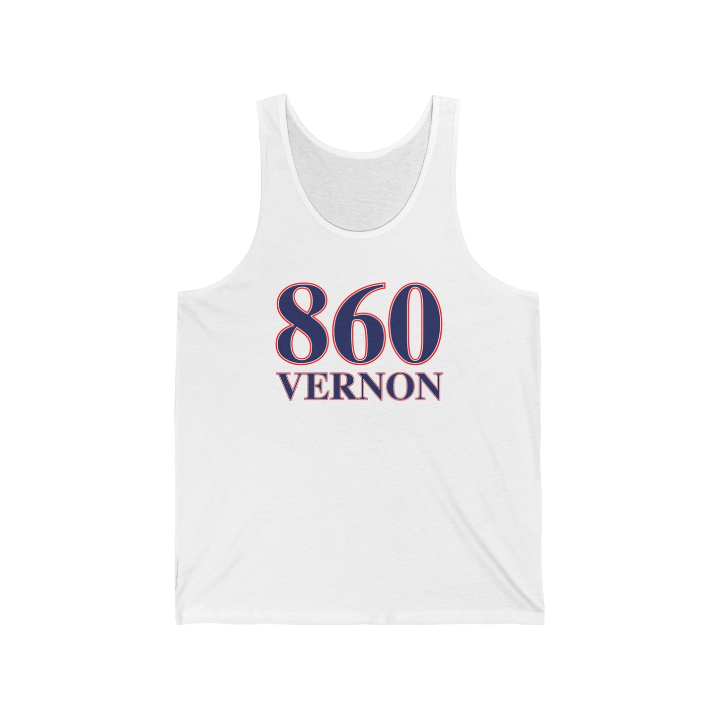860 Vernon Red White & Blue Unisex Jersey Tank Top