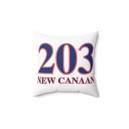 203 New Canaan Red White & Blue Spun Polyester Square Pillow