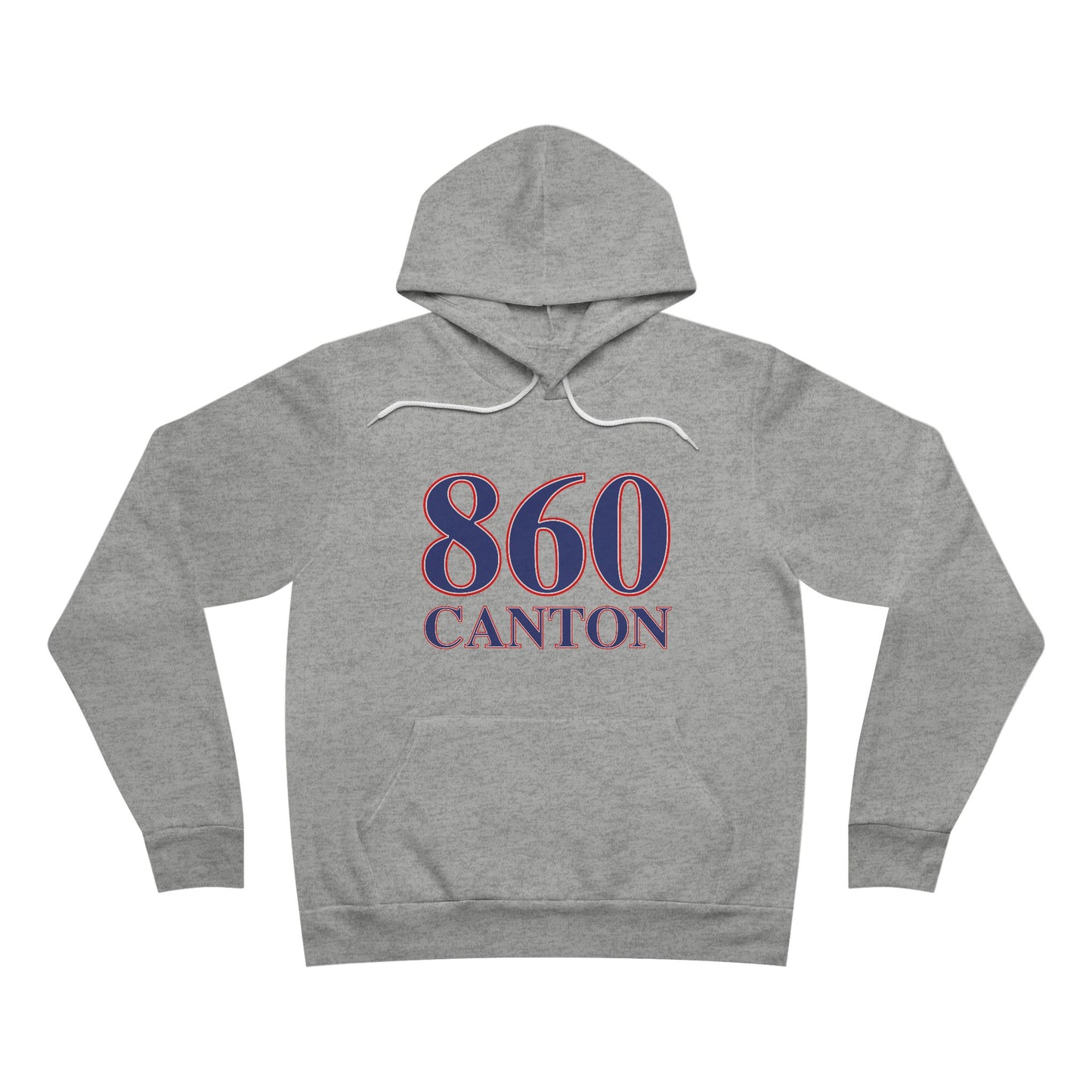860 Canton Red White & Blue Unisex Sponge Fleece Pullover Hoodie