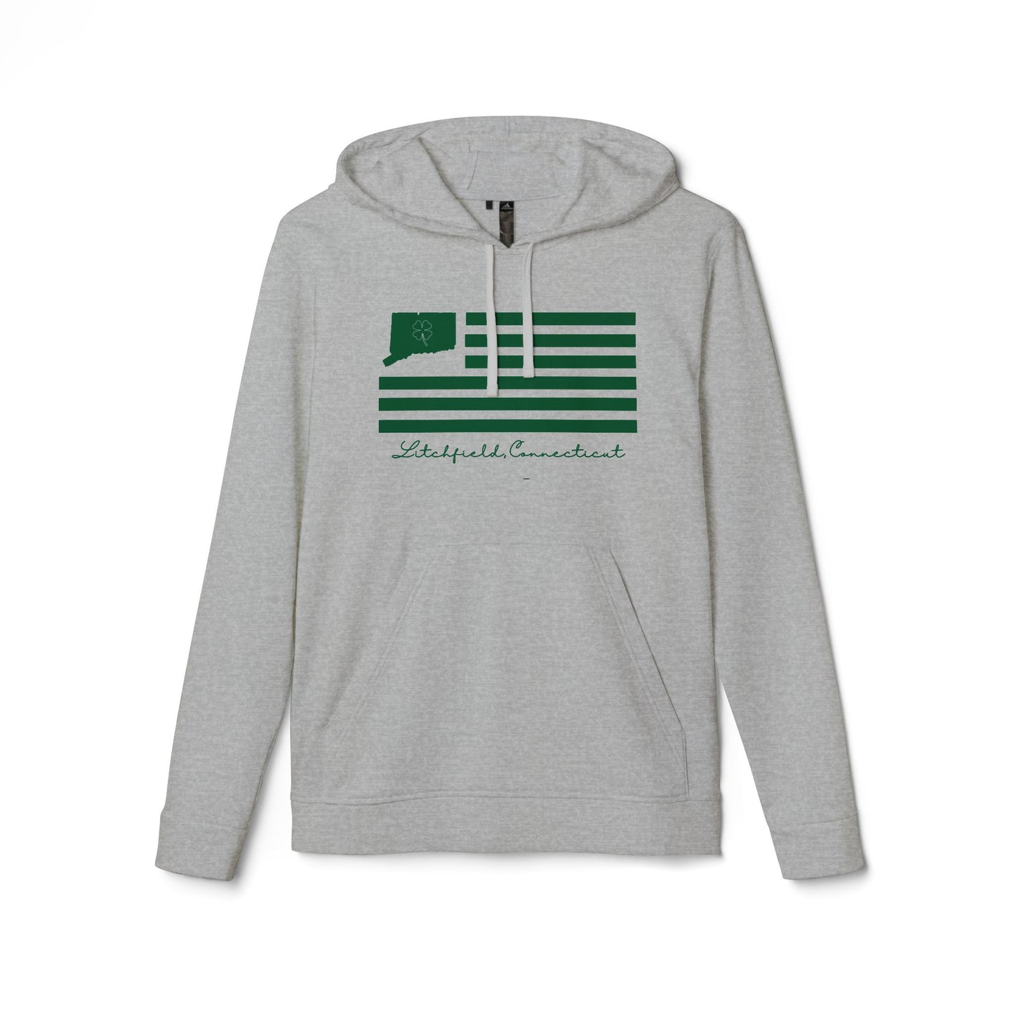Litchfield Connecticut St. Patrick’s Day Flag adidas Unisex Fleece Hoodie