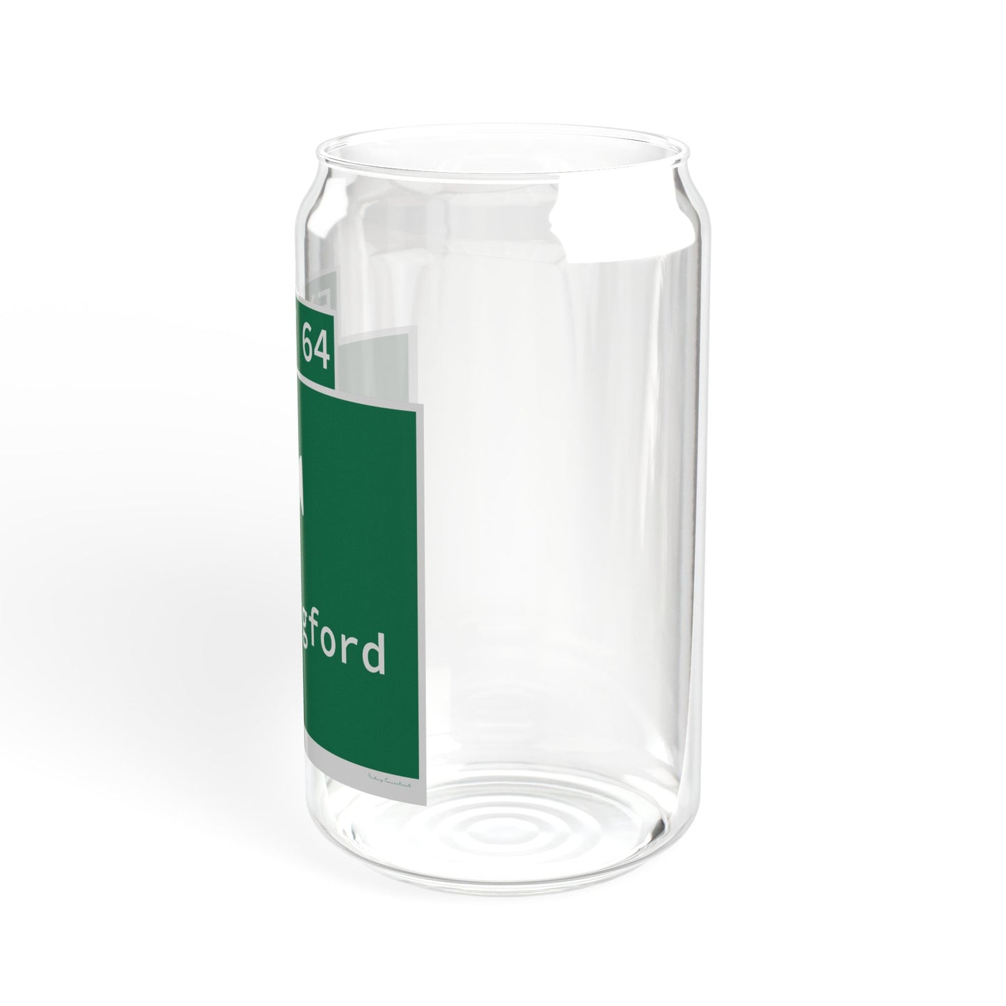 Vintage WCP Exit 64 Sign Sipper Glass, 16oz
