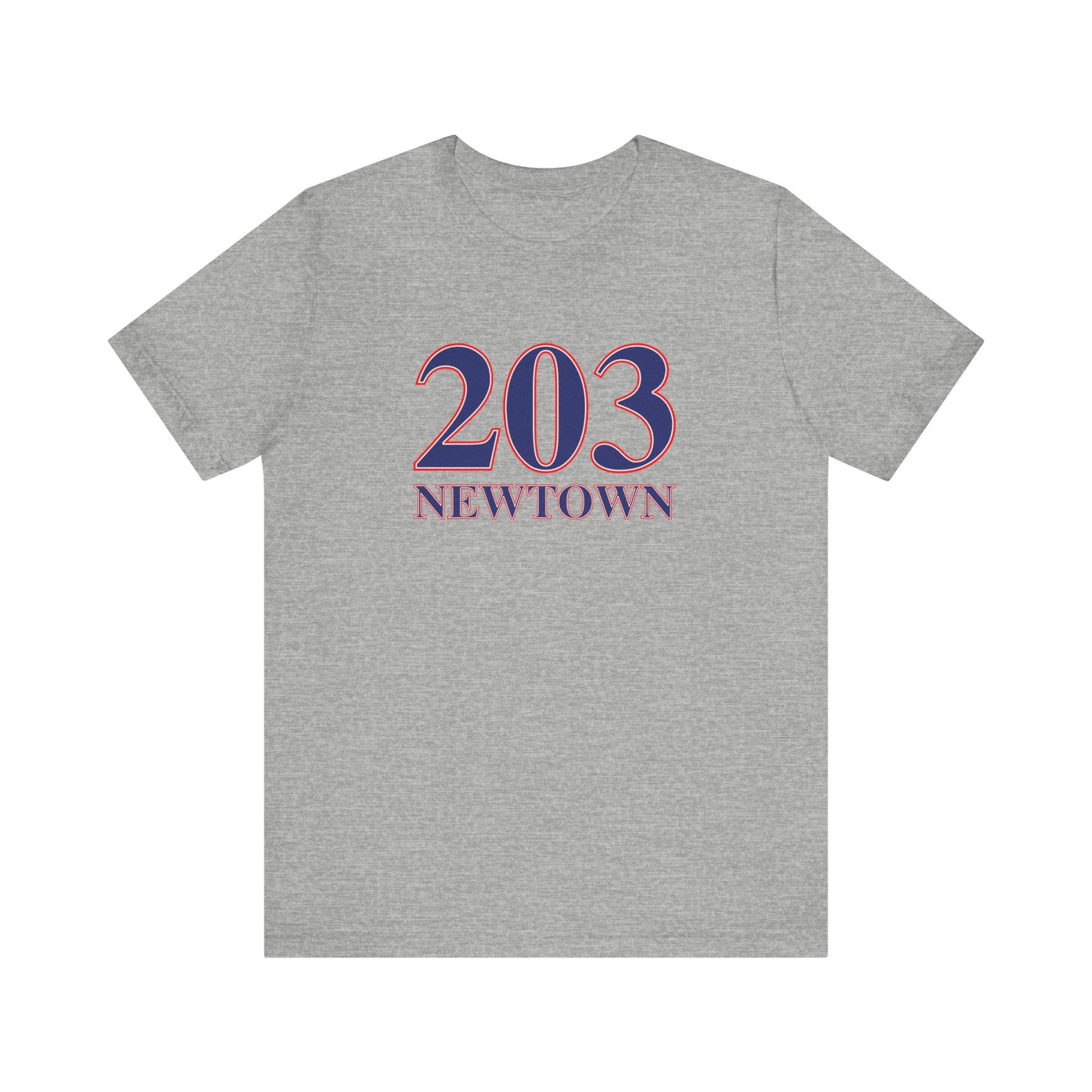 203 Newtown Red White & Blue Unisex Jersey Short Sleeve T-Shirt