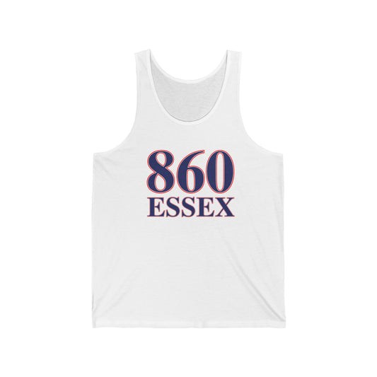 860 Essex Red White & Blue Unisex Jersey Tank Top