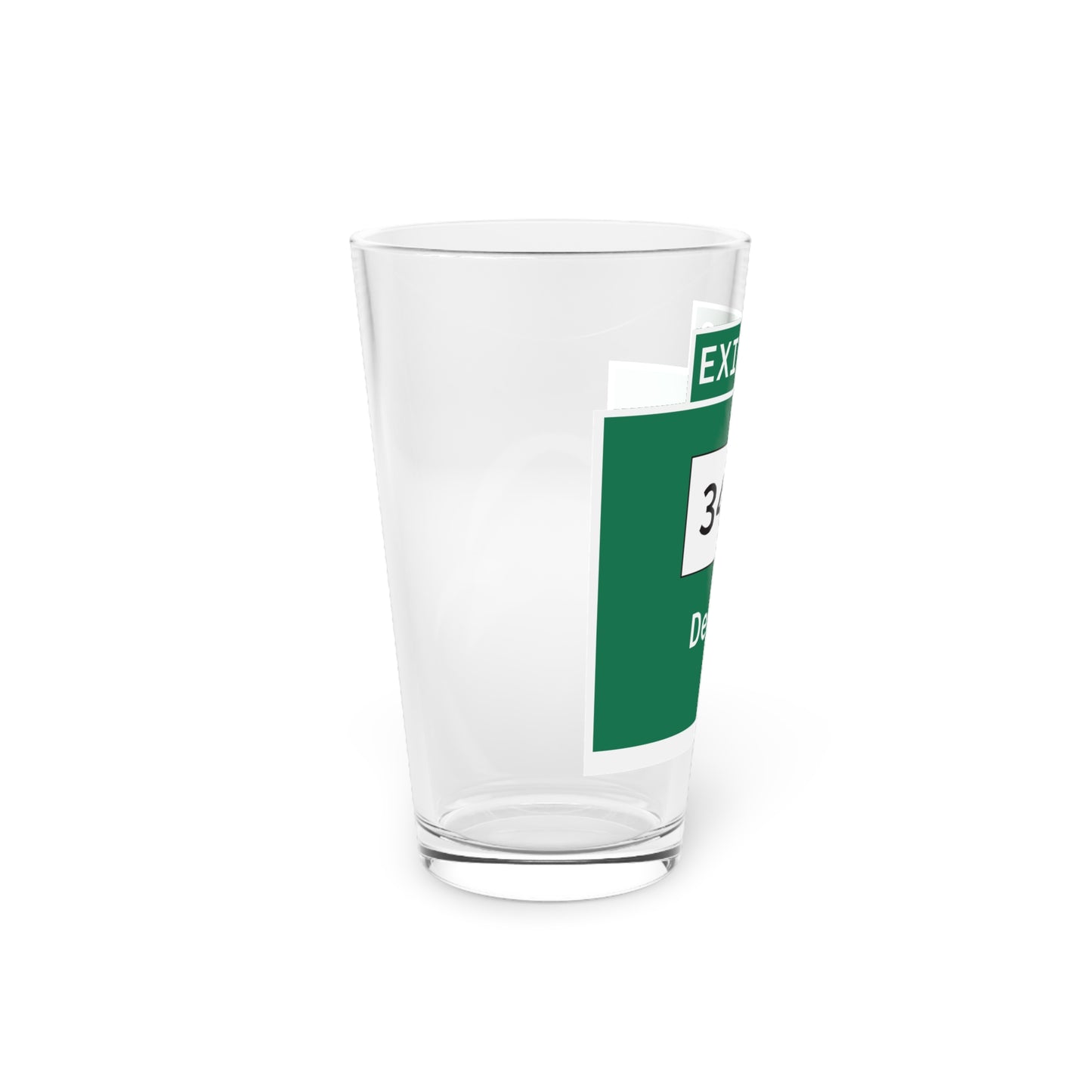 Vintage WCP Exit 58 Sign Pint Glass, 16oz