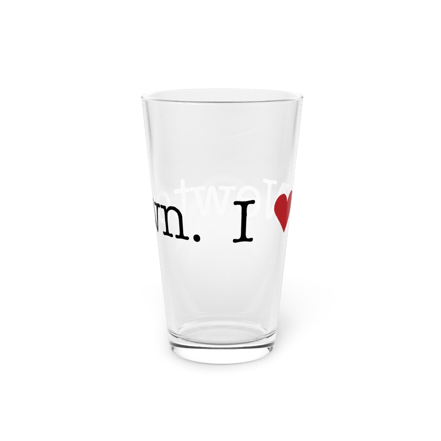 I Heart Newtown. Pint Glass, 16oz