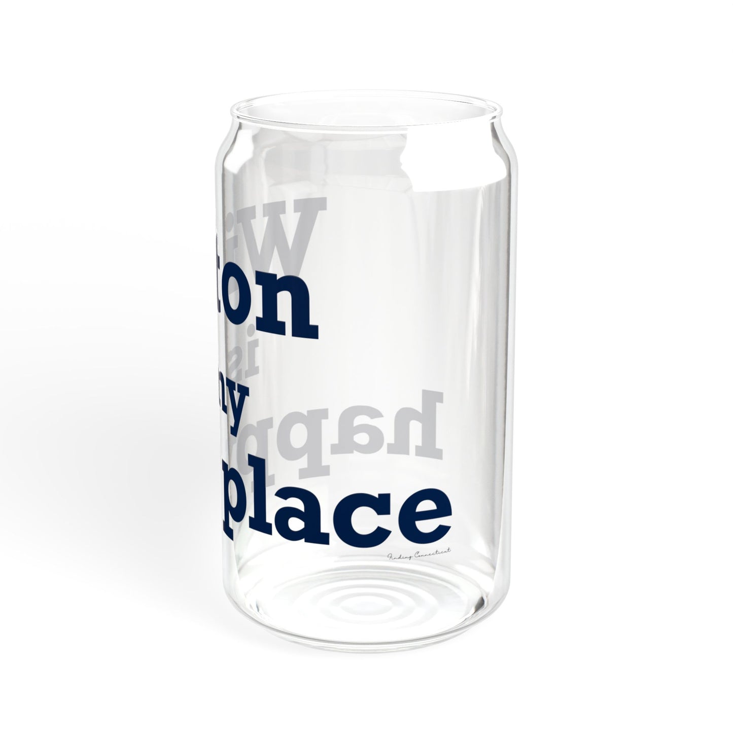Wilton is my Happy Place Sipper Glass, 16oz