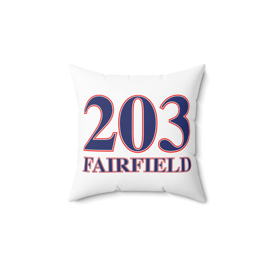 203 Fairfield Red White & Blue Spun Polyester Square Pillow