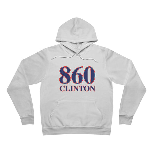 860 Clinton Red White & Blue Unisex Sponge Fleece Pullover Hoodie