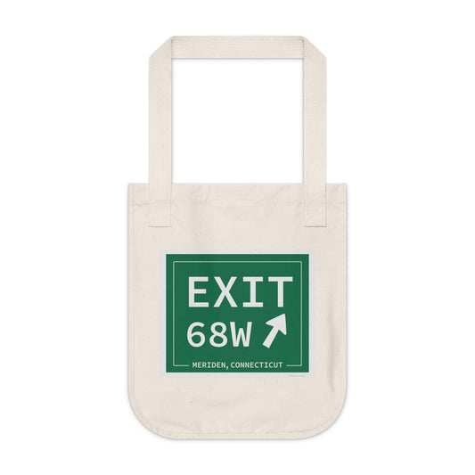 Vintage Exit 68W WCP Sign Organic Canvas Tote Bag