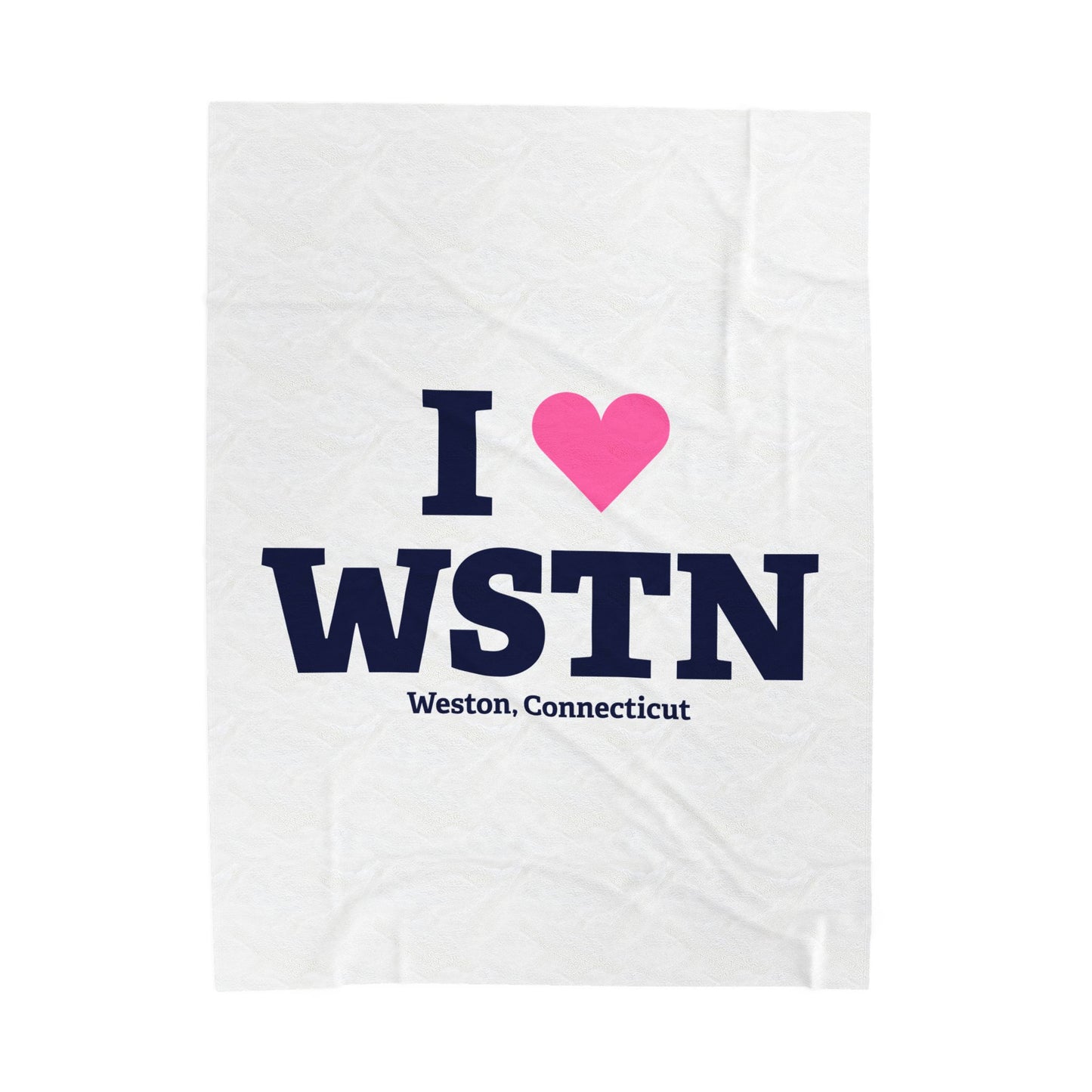 I Heart WSTN Velveteen Plush Blanket