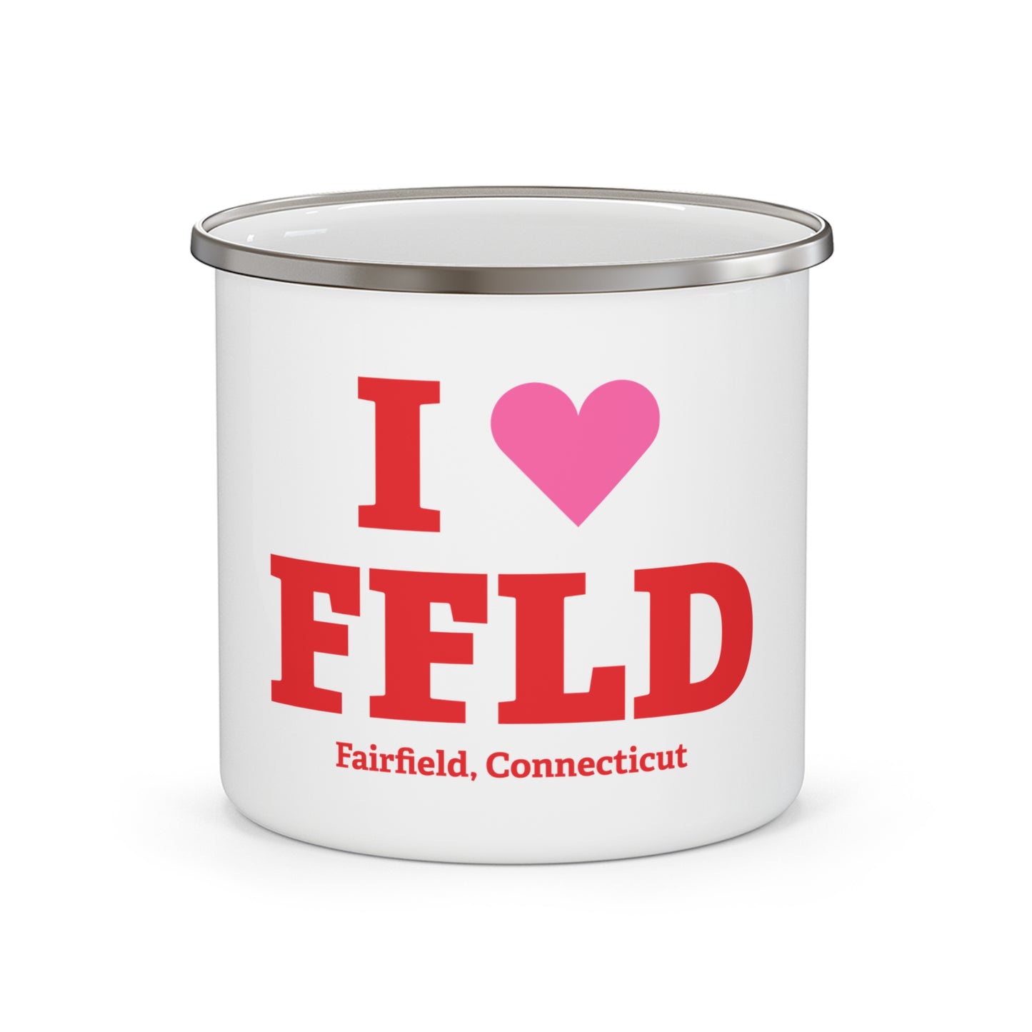 I Heart FFLD Enamel Camping Mug