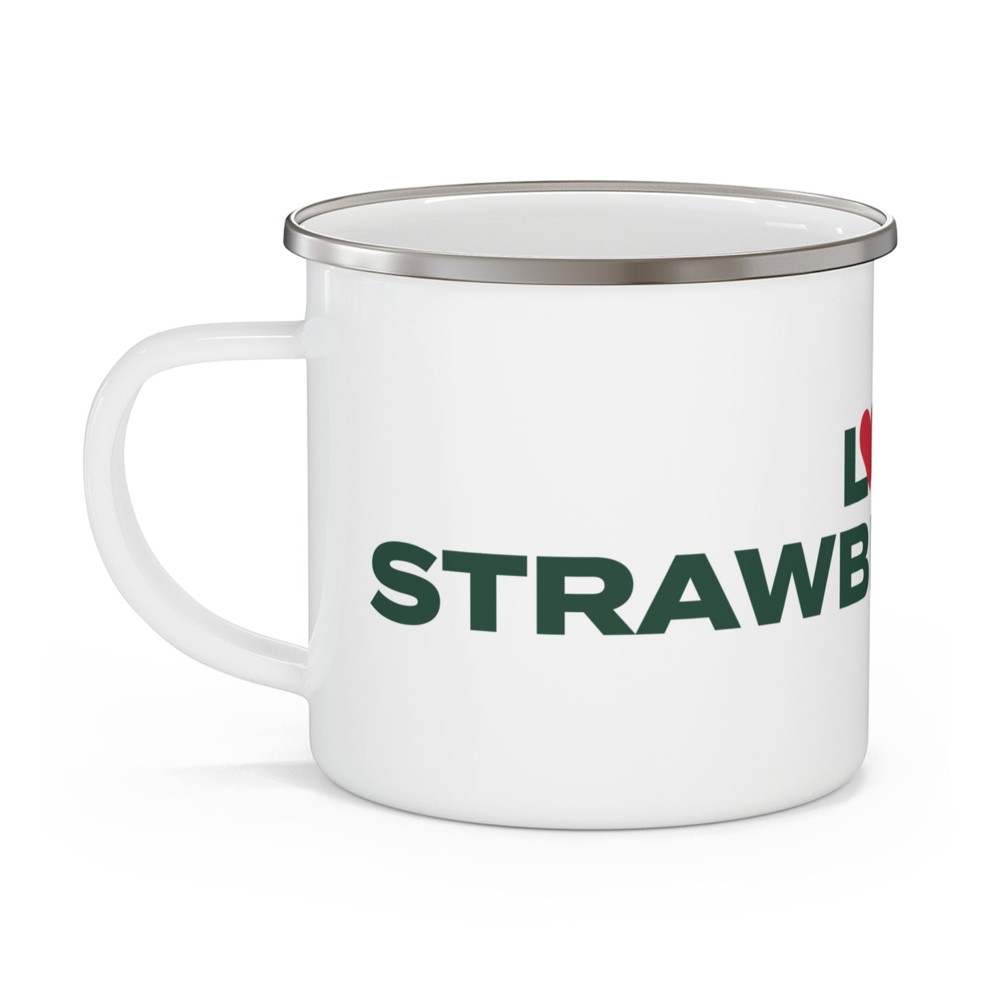 Love Strawberry Hill Enamel Camping Mug