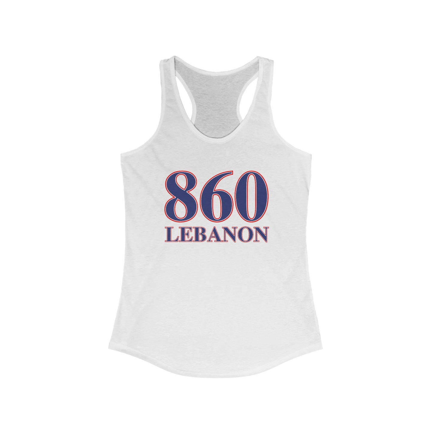 860 Preston Red White & Blue Women's Ideal Racerback Tank Top