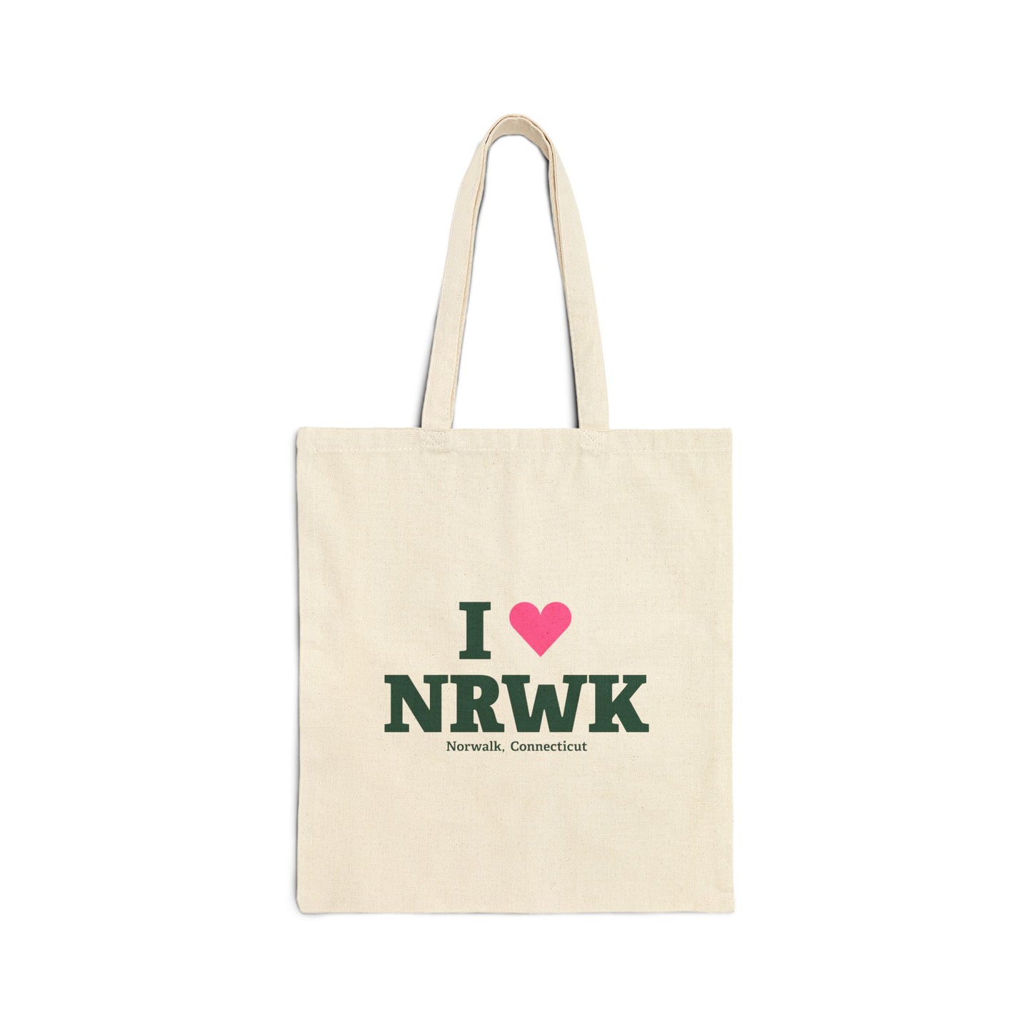 I Heart NRWK Cotton Canvas Tote Bag