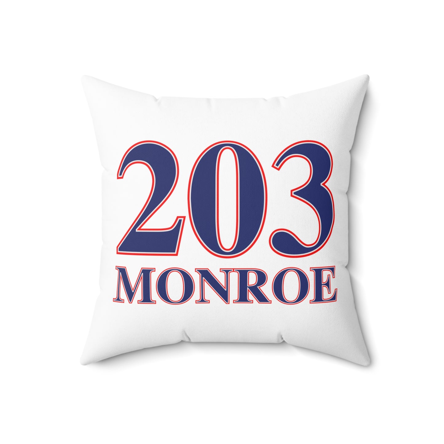 203 Monroe Red White & Blue Spun Polyester Square Pillow